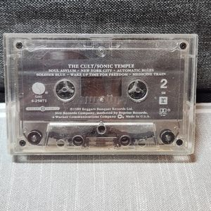 The Cult Sonic Temple Cassette Tape 1980s 1990s Alternative Music